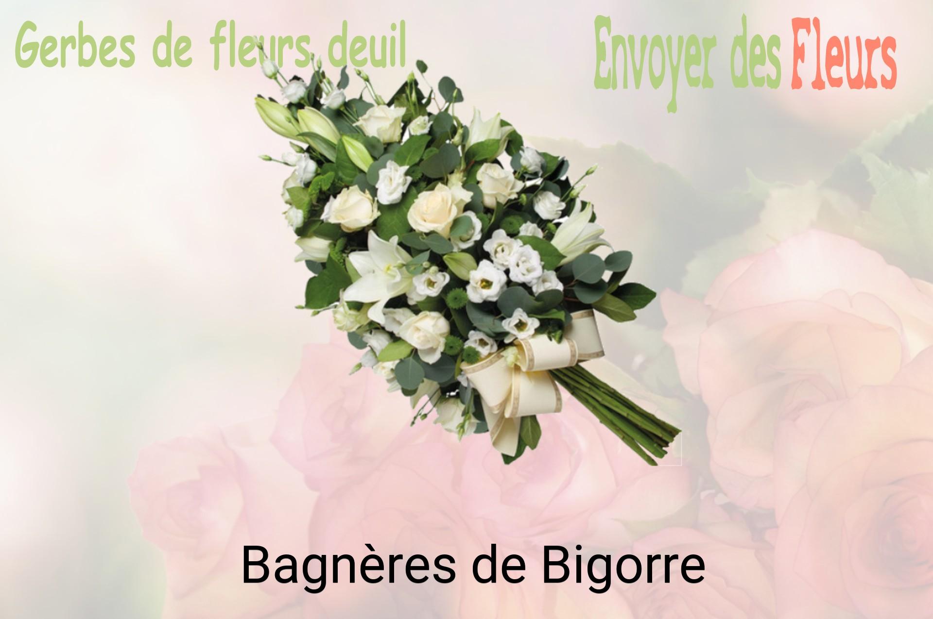 Gerbe de fleurs de deuil livrée à Bagnères-de-Bigorre